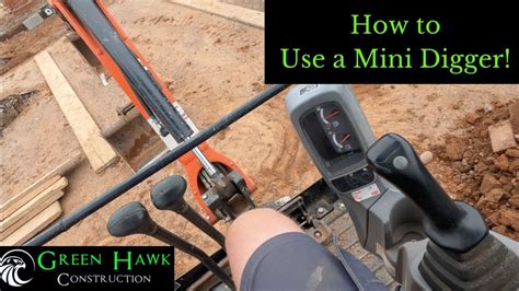 mini digger turning circle|how to operate a mini digger.